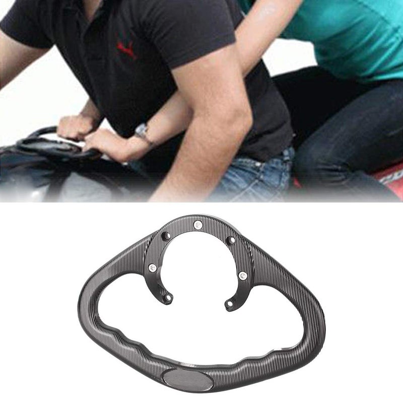 Luckmart Motorcycle Aluminium Rear Passenger Gas Tank Bar Handle Grips Bar Handlebar 7 Holes Compatible for Suzuki GSXR750 GS500E GSXR600 GSXR1100 GSXR1000 TL1000R SV650S RF600R RF900R Black - Image 2